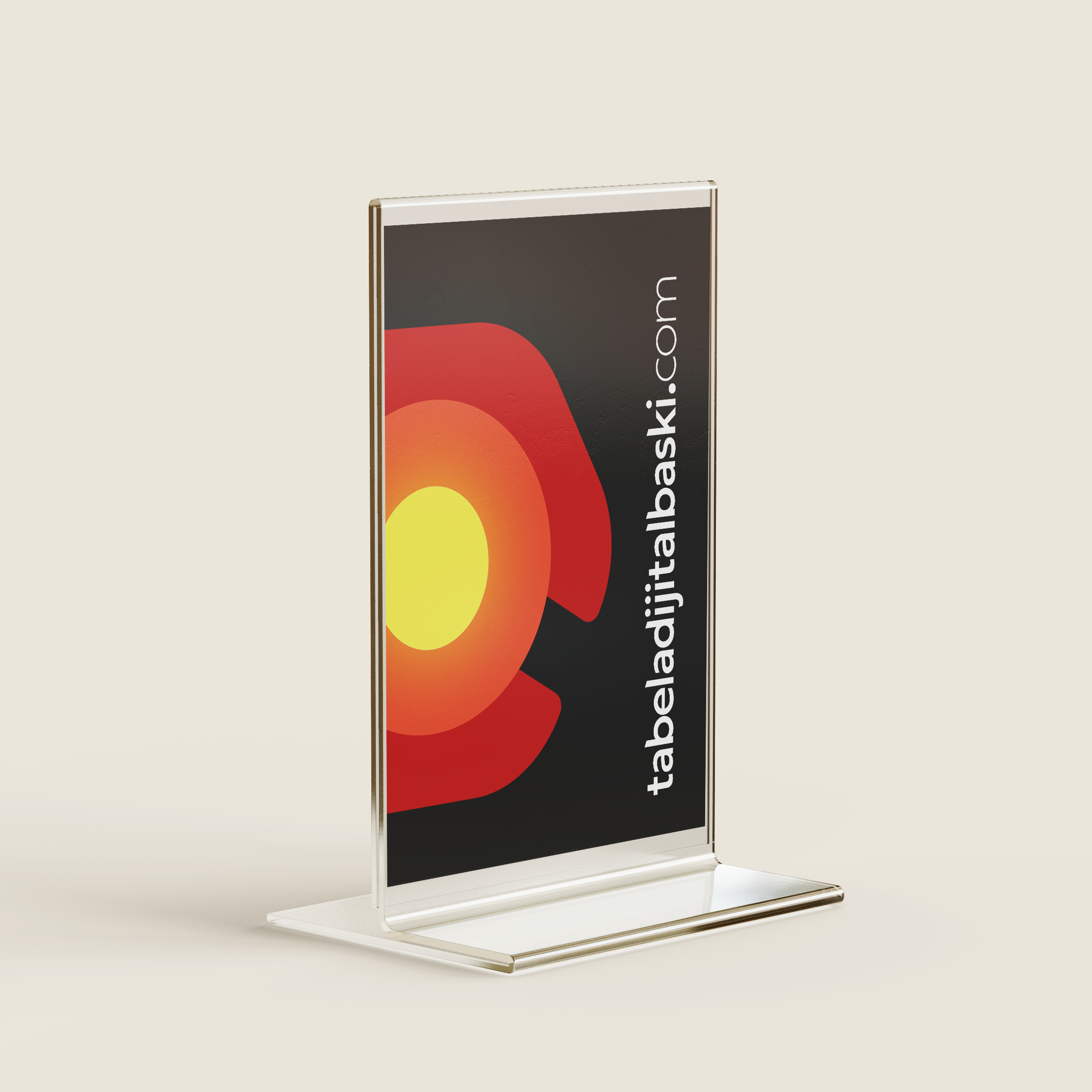 T Tipi a5 Pleksi Broşürlük-Menülük